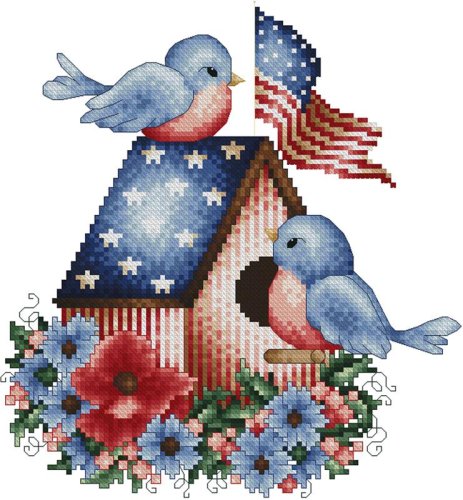(image for) Patriotic Love Birds